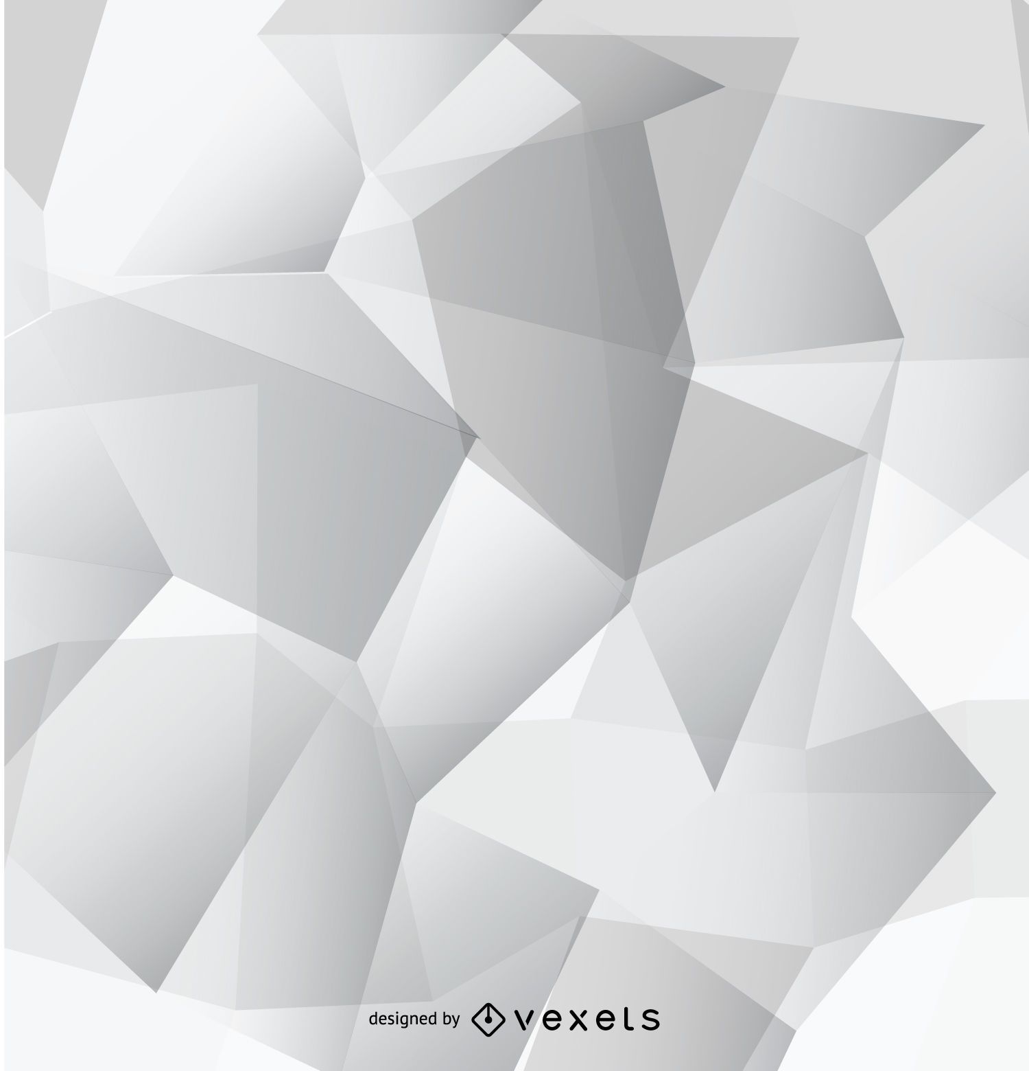 Abstract grey polygonal wallpaper