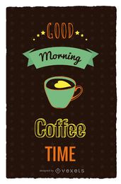 Coffe time retro poster Coffe time retro poster