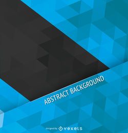 Blaue und schwarze polygonale Abdeckung Blaue und schwarze polygonale Abdeckung