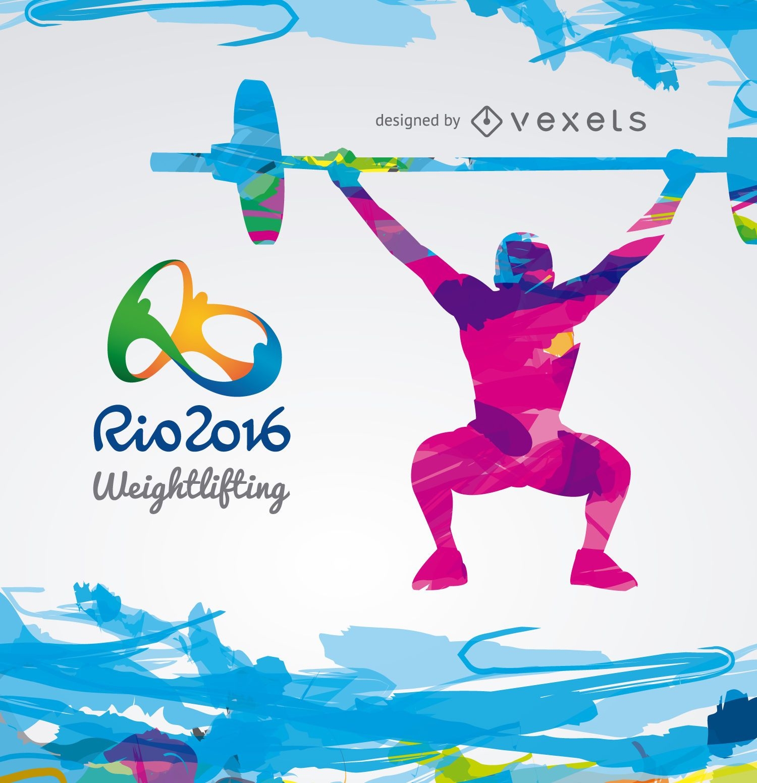 Olympics Rio 2016 - Design de levantamento de peso