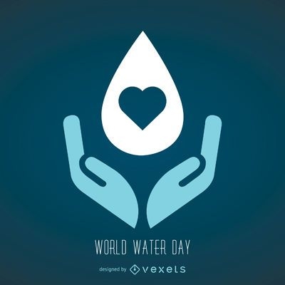 Premium Vector | World water day logo design template