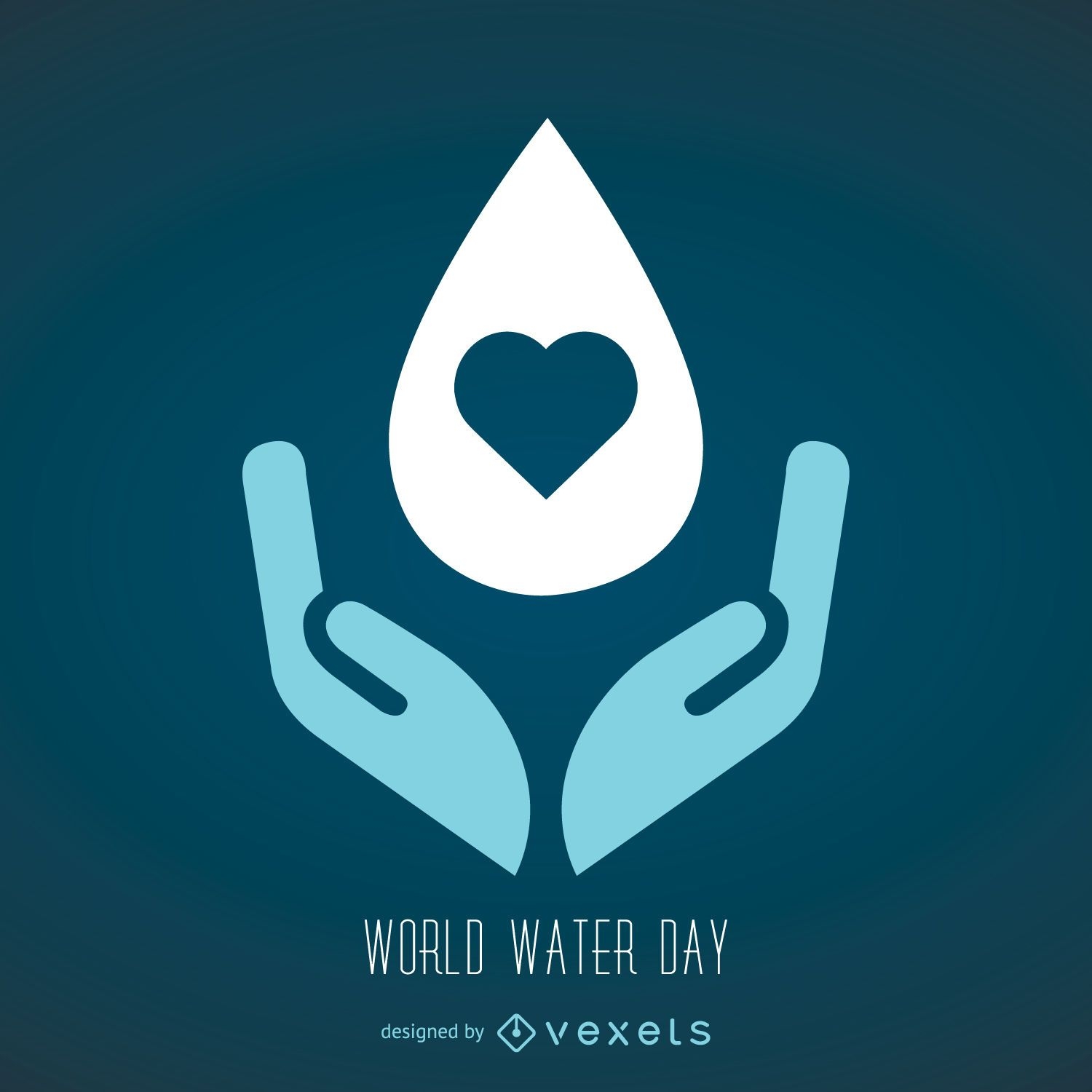 Símbolo do dia mundial da água