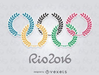 Olympics Rio 2016 - Olive rings