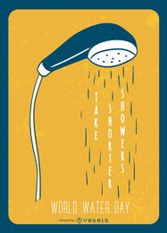 World Water Day Telephone shower head World Water Day - Telephone shower head