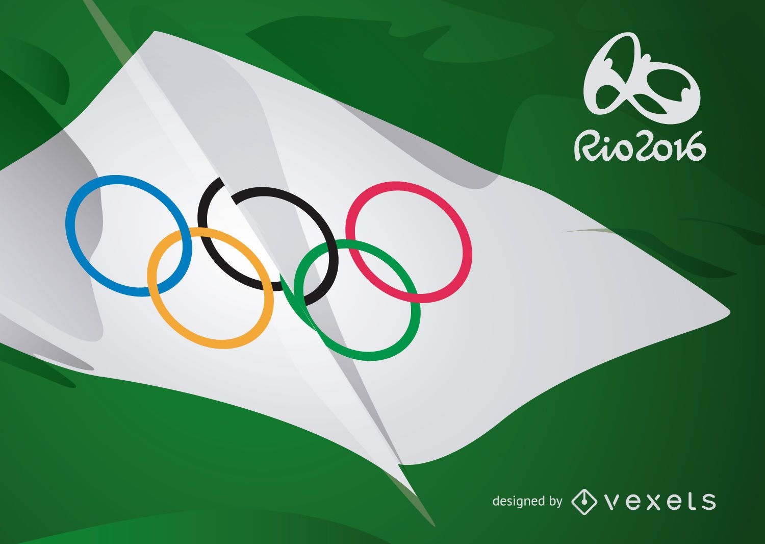Rio 2016 - Bandeira dos an?is ol?mpicos