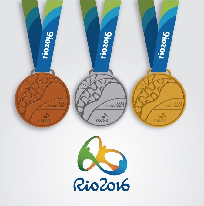 Rio 2016 - 3 Medaillen Design