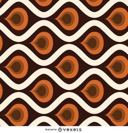 Retro abstract tile pattern