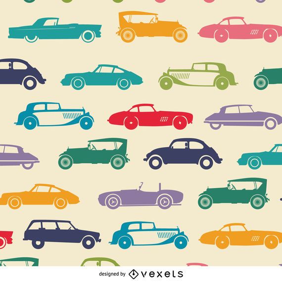 Papel de parede tileable do carro do vintage Papel de parede tileable do carro do vintage