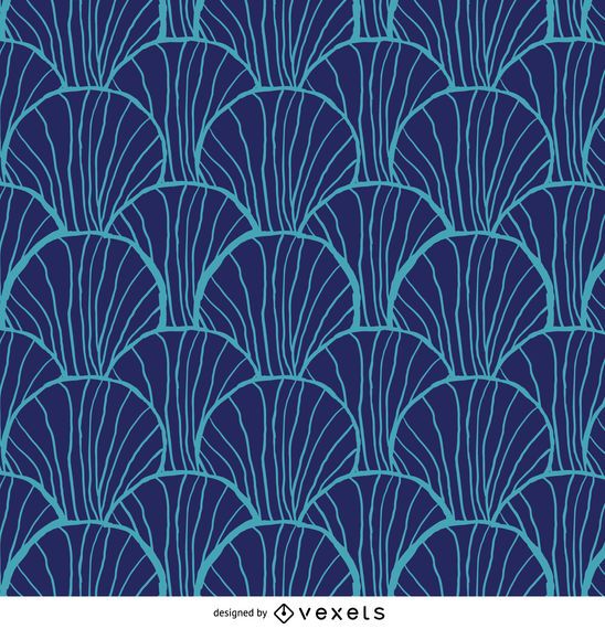 Padrão retro em azul Padrão retro em azul