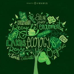 Earth Day tree vector