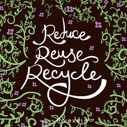 Wiederverwendung reduzieren Recyle Earth Day Poster Wiederverwendung reduzieren Recyle Earth Day Poster