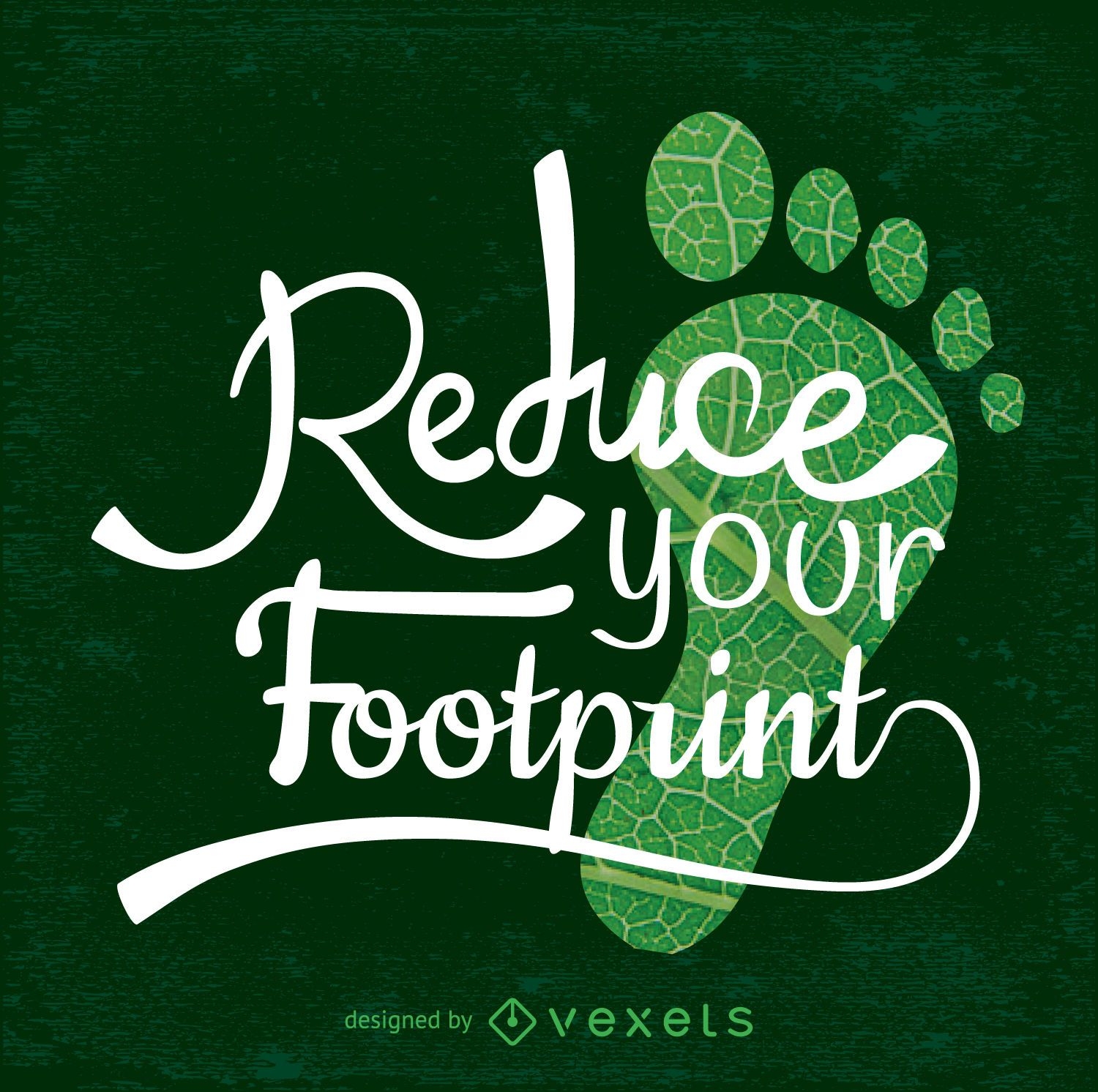 Reduzieren Sie Ihr Footprint-Earth Day-Design