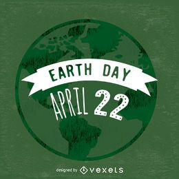 Earth Day Badge Vector Download