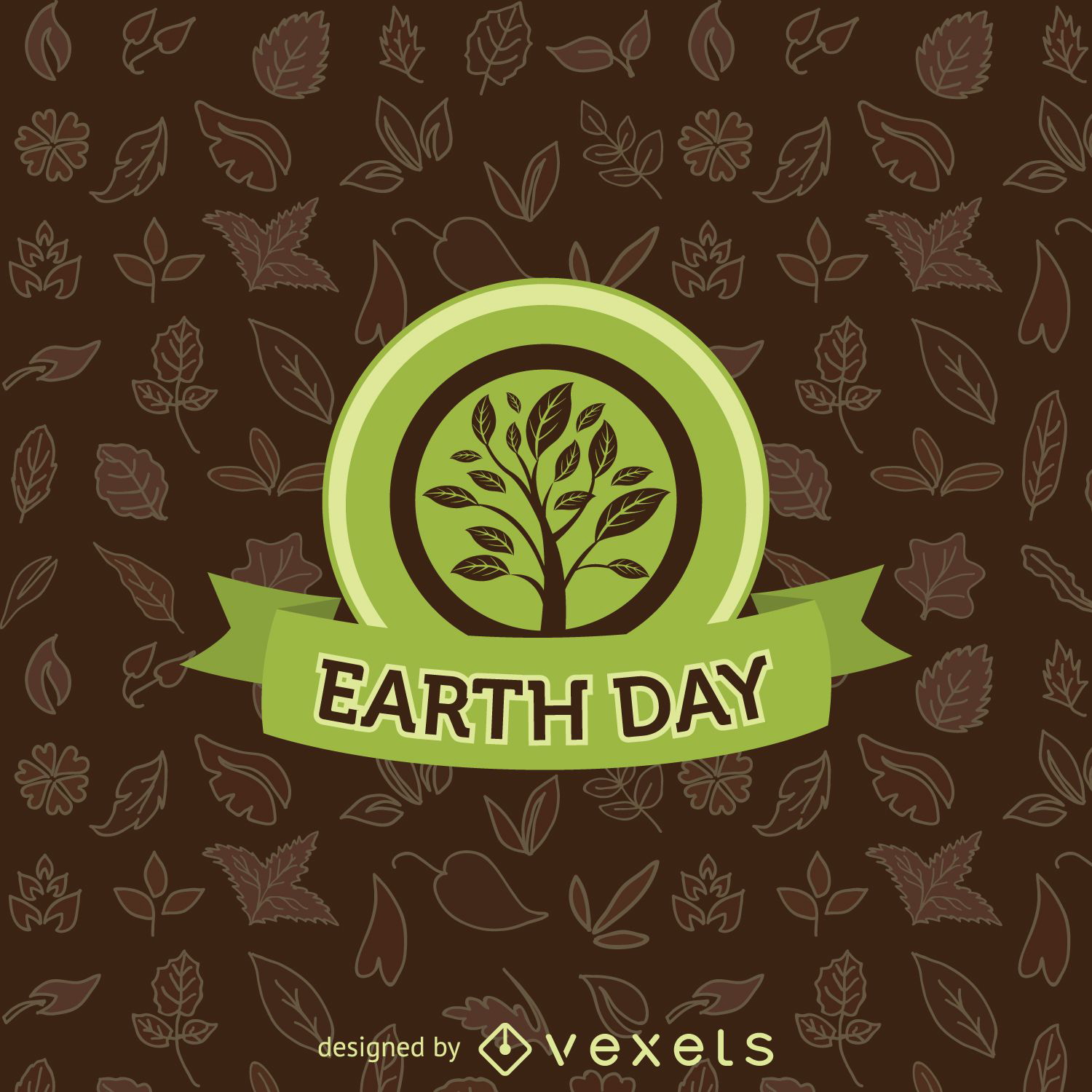 Earth Day Baum Emblem