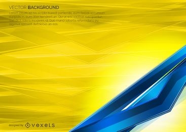 Blue and yellow geometric backdrop
