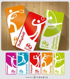 Sportkarten der Olympischen Spiele 2016
