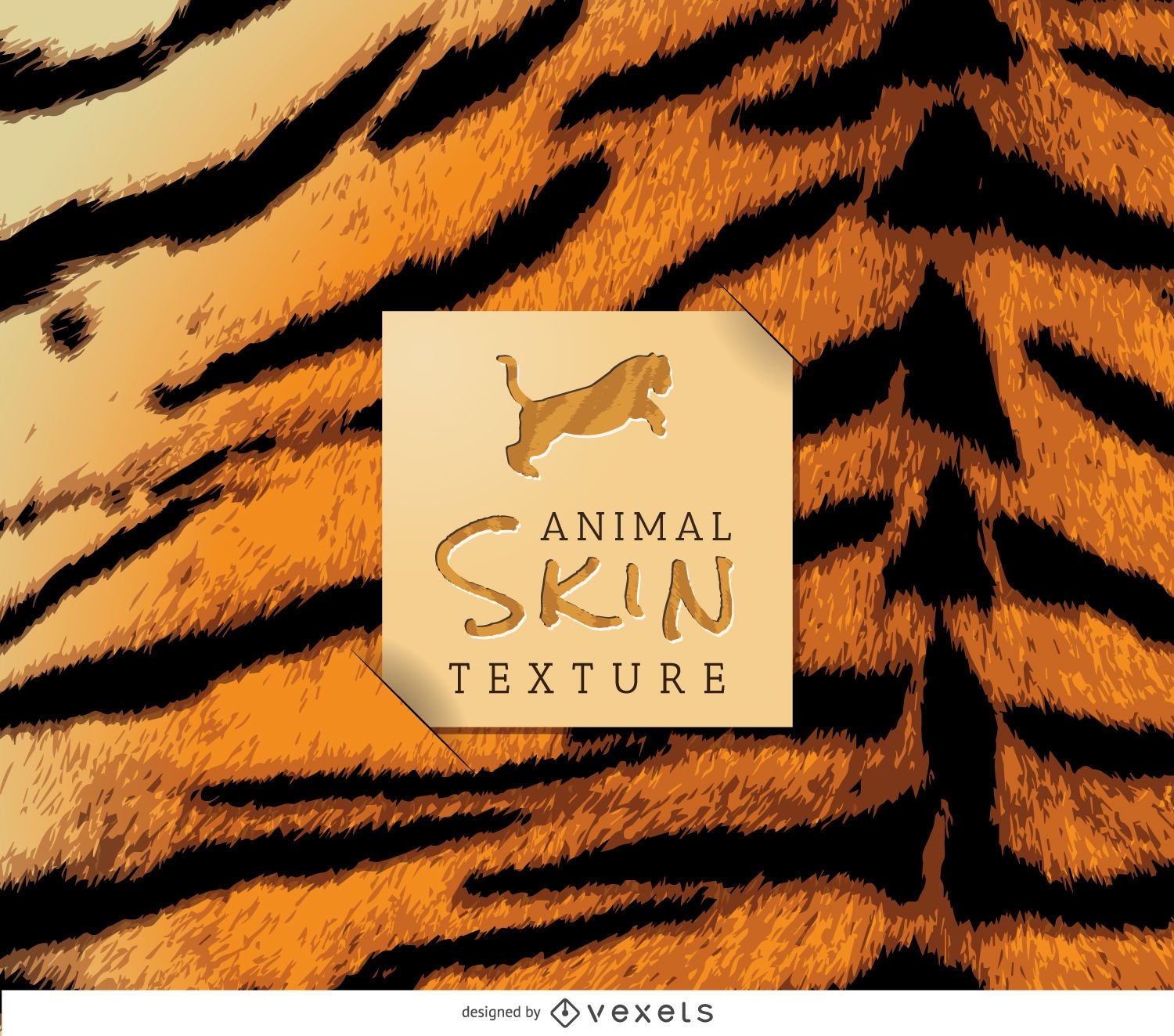 Textura realista de pele de tigre