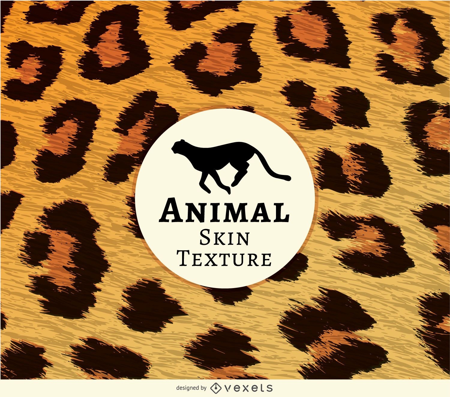 Textura realista de pele de leopardo