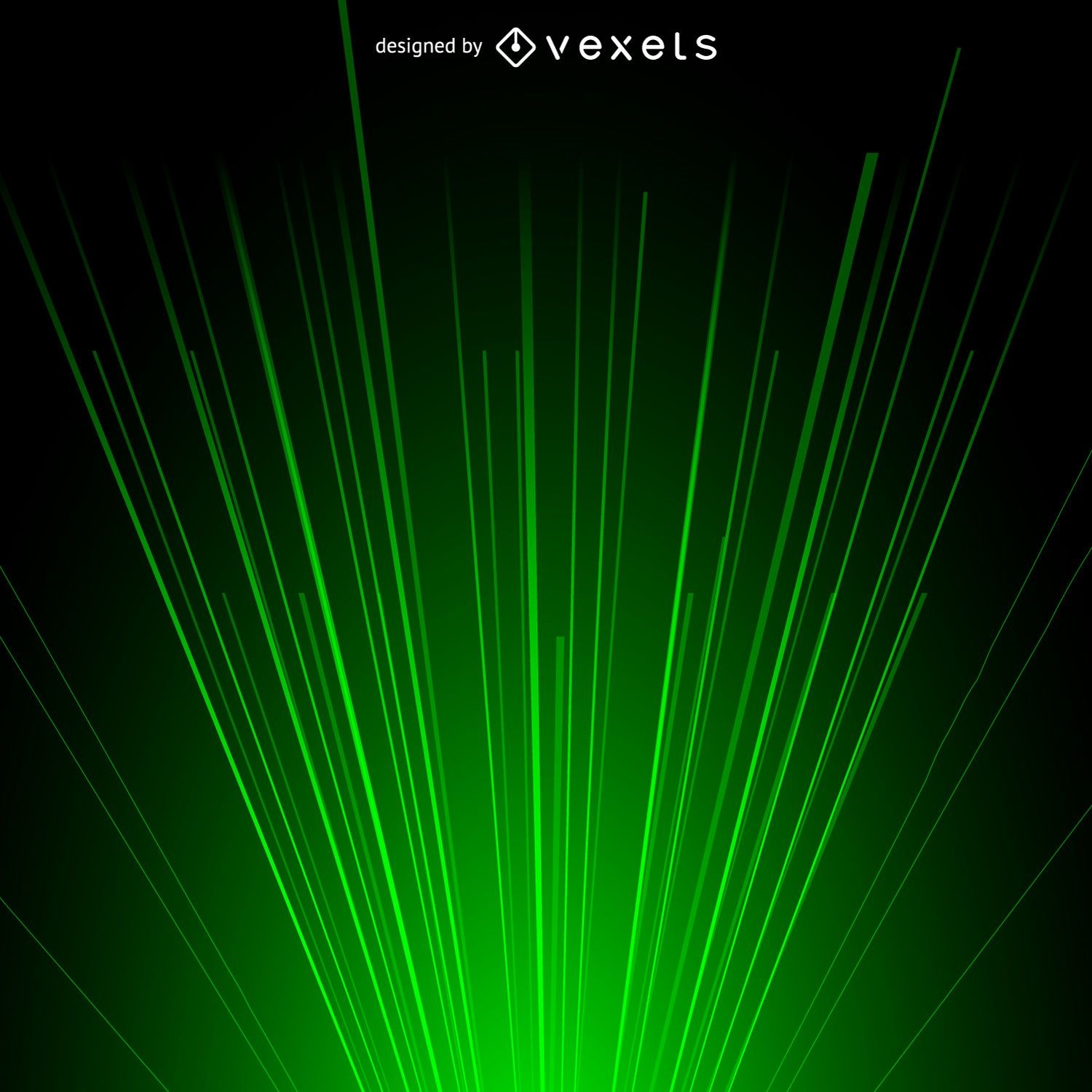 Fundo de luz de feixe de laser verde