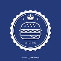 Circular Fast Food Insignia Vector Download