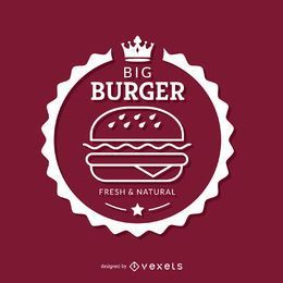 White burger emblem