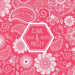 Pink floral swirl background Pink floral swirl background
