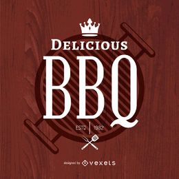 Logotipo delicioso churrasco
