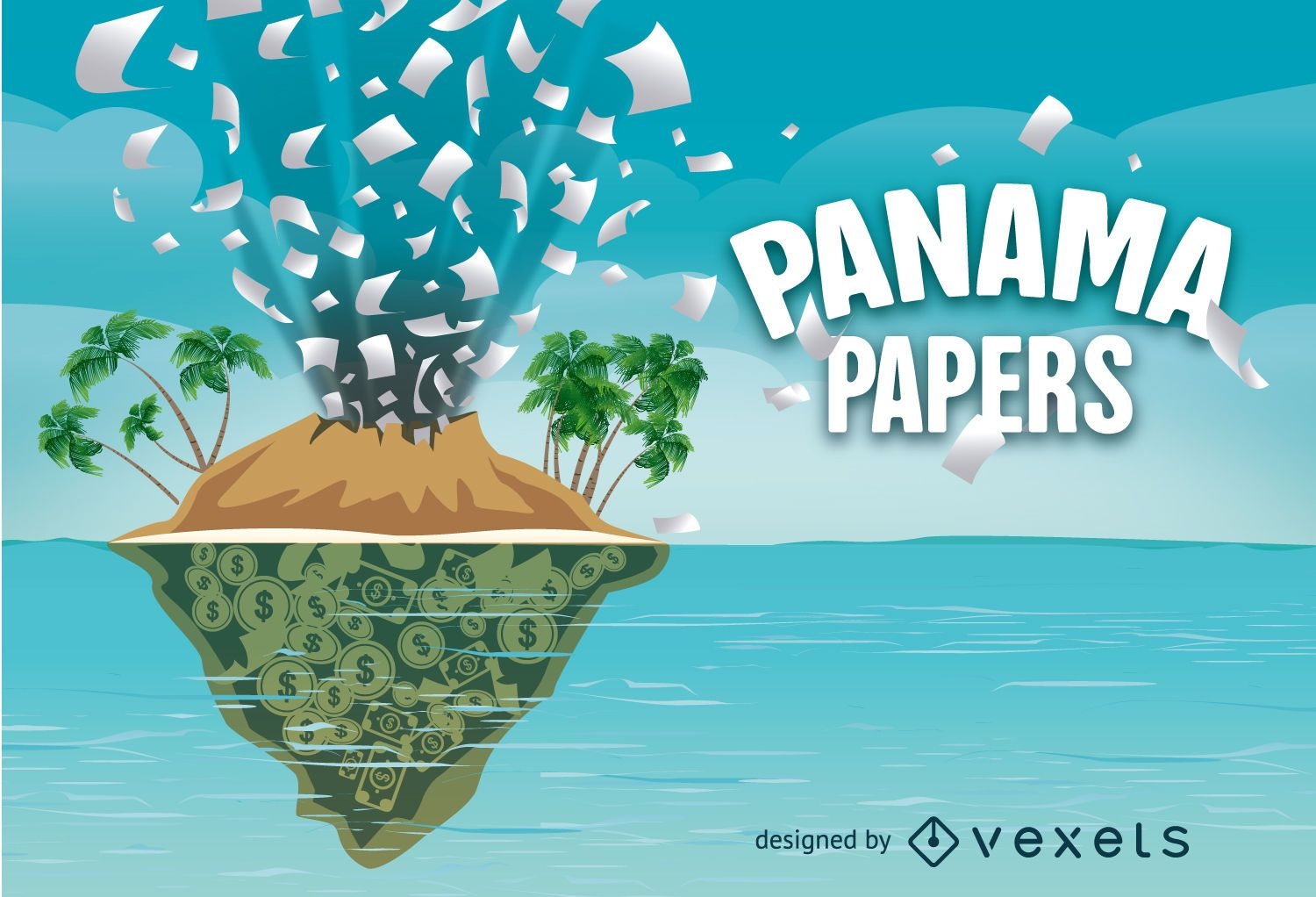 Panama Papers vector design