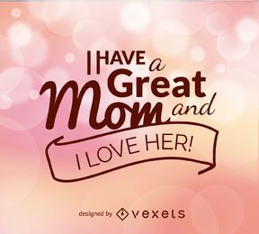 Vector de cita del día de la madre