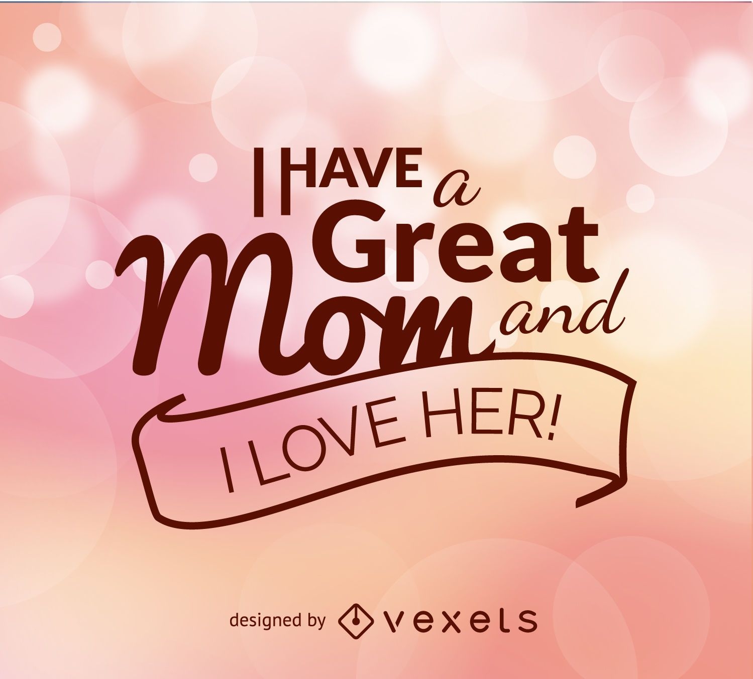 Mother's Day quote vector