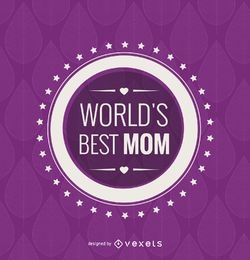 Circle world's best mom emblem