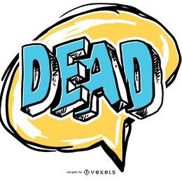 Balão de quadrinhos morto