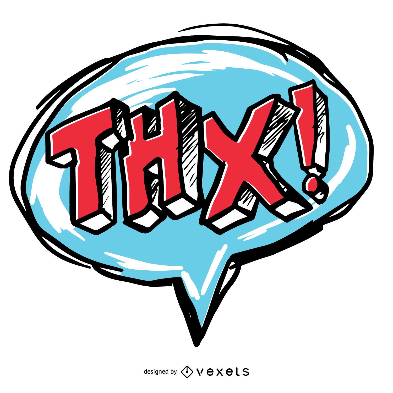 thank you thx speech bubble vector download