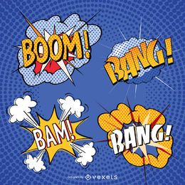 Comic sound effect set Comic sound effect set