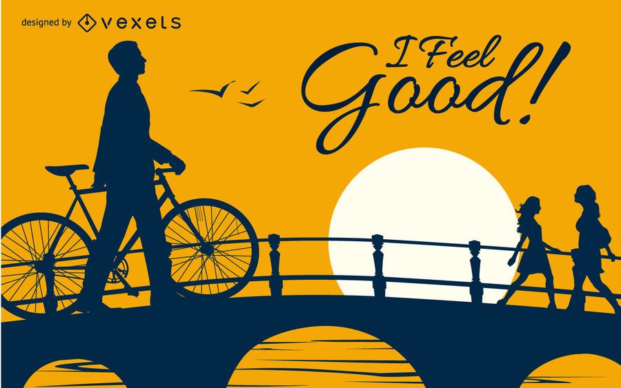 Me siento bien el diseño de la bicicleta Me siento bien el diseño de la bicicleta