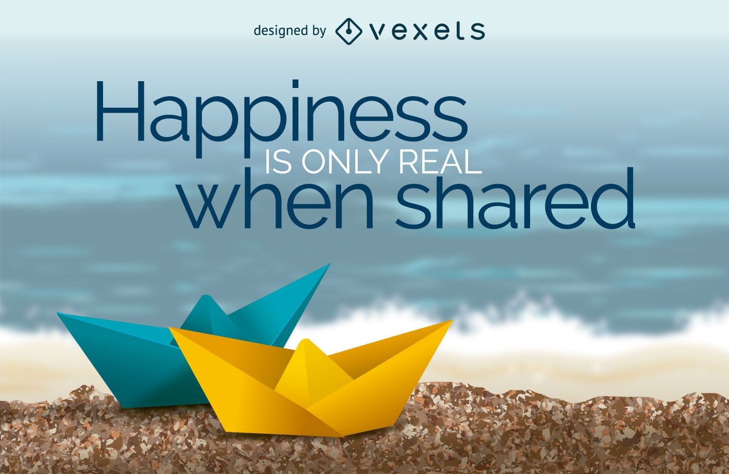 Happiness is only real when shared