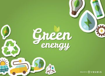 Eco friendly poster with stickers Eco friendly poster with stickers