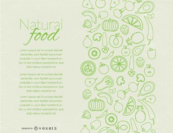 Diseño de página de alimentos naturales. Diseño de página de alimentos naturales.