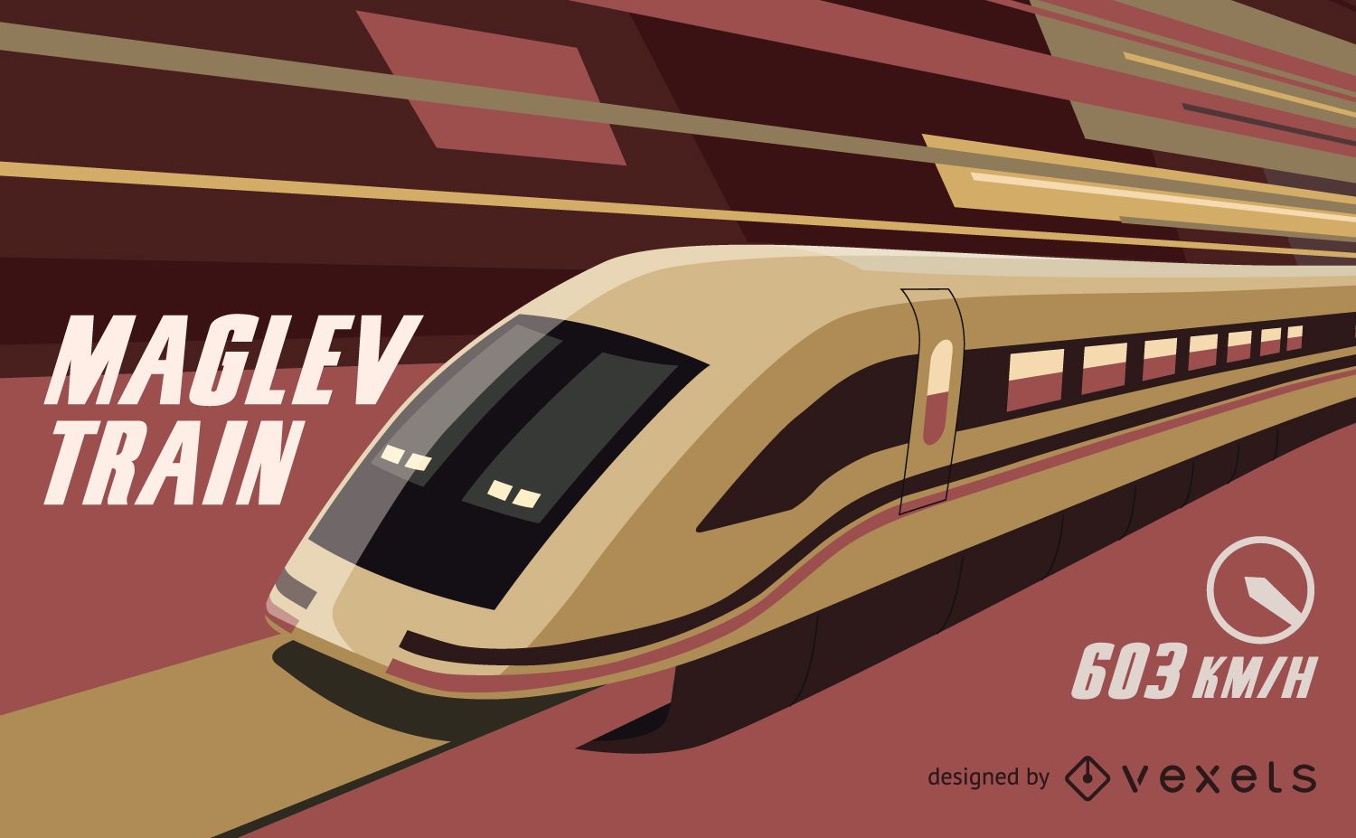 Maglev train vector 