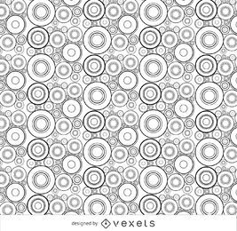 Abstract circle seamless pattern