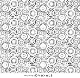Patrón sin fisuras de círculo abstracto