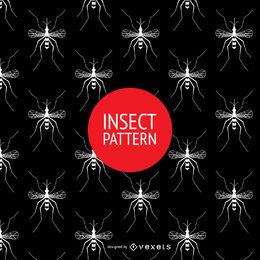 Patrón de mosquitos sin costuras
