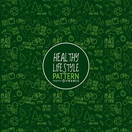 Green healthy lifestyle pattern