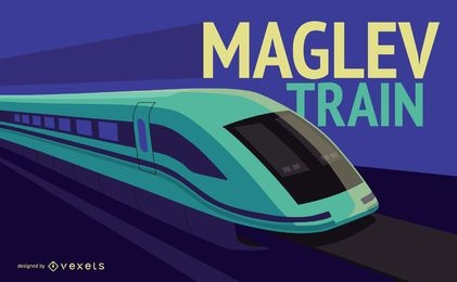 Ilustração do Trem Maglev