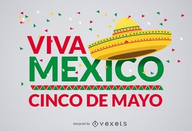 Cinco de Mayo Viva Mexico design