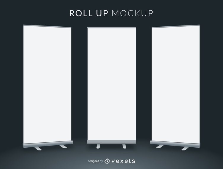 Download Roll Up Mockup - Vector Download