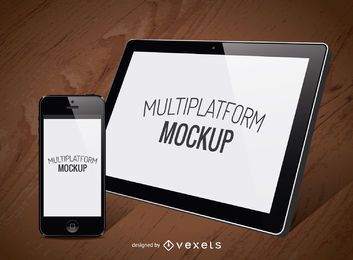 2 screen interfaces mockup