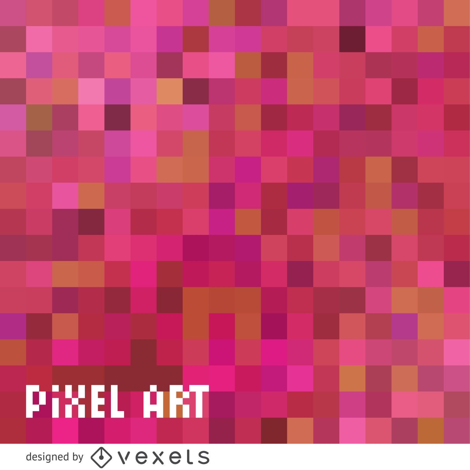 Pano de fundo rosa pixel art