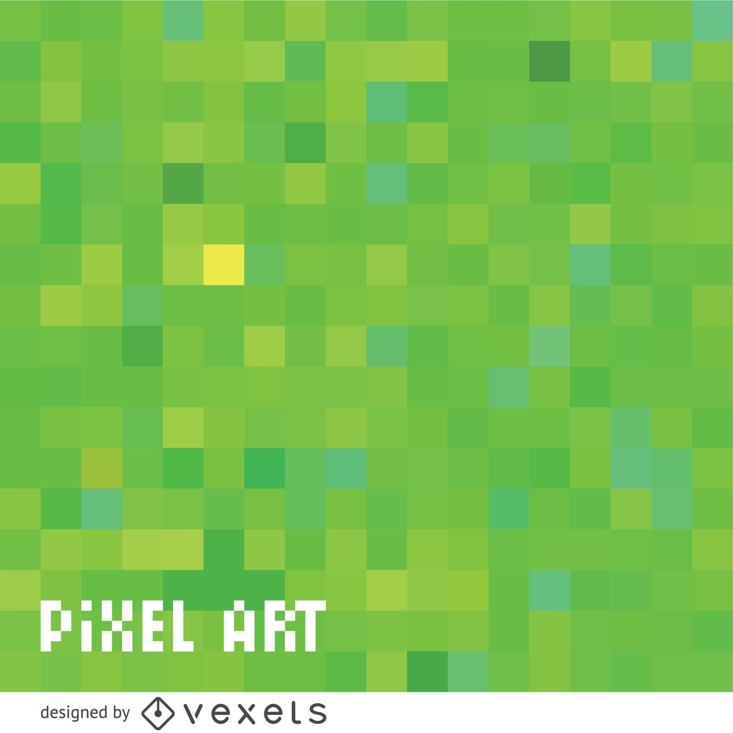 Padrão de pixel verde