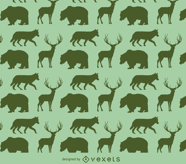Animals silhouette pattern Animals silhouette pattern